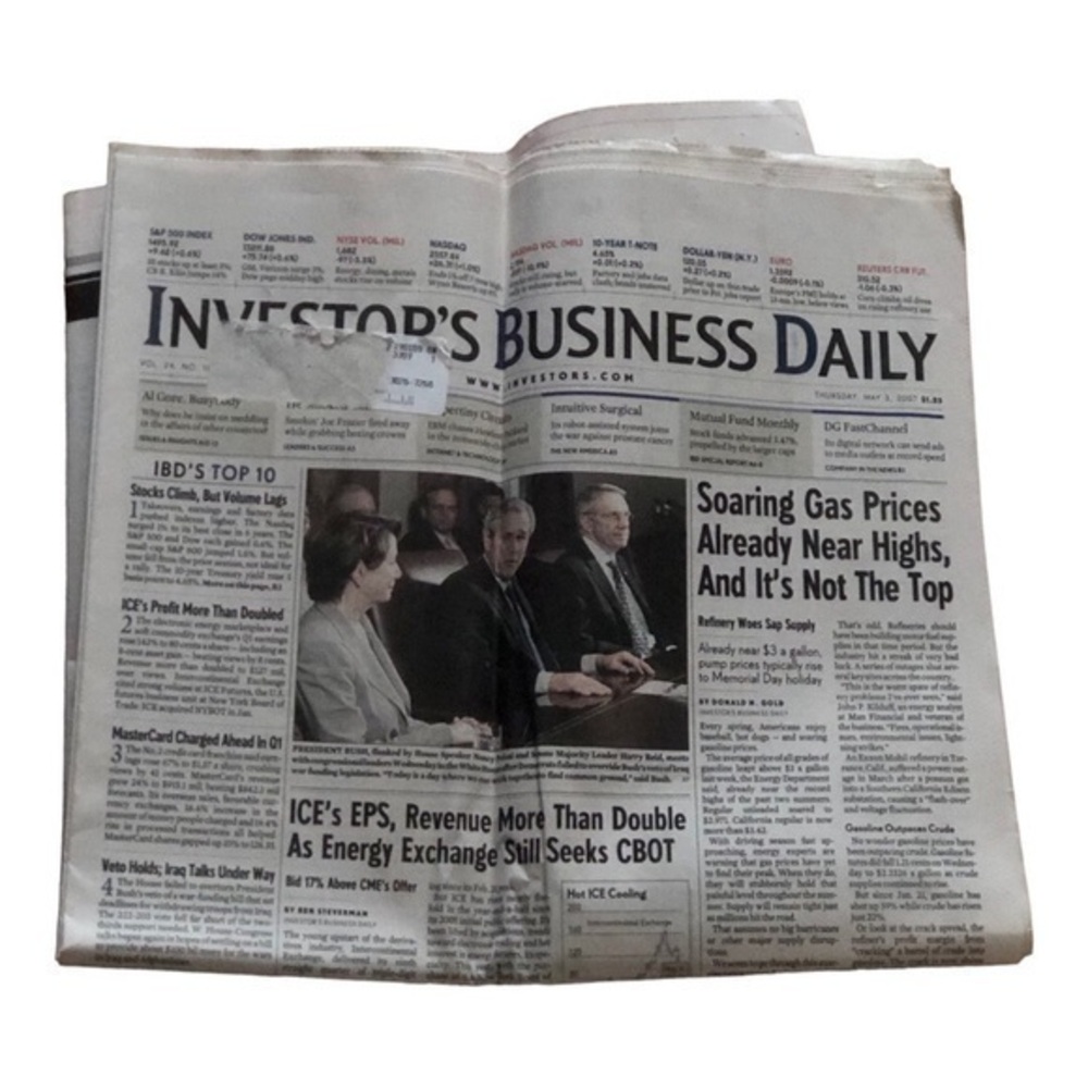 Investors Business Daily Newspaper May 3rd 2007 Edition